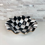 Checkered Fluted bowl