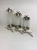 Silver Butterfly Canisters