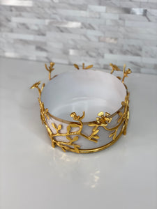 Gold Leaf Frame Bowl