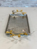 Gold leaf branch tray